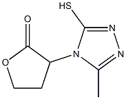 3-(3-methyl-5-sulfanyl-4H-1,2,4-triazol-4-yl)oxolan-2-one 结构式