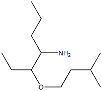 3-(3-methylbutoxy)heptan-4-amine 结构式