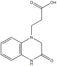 3-(3-oxo-1,2,3,4-tetrahydroquinoxalin-1-yl)propanoic acid 结构式