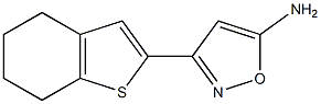 3-(4,5,6,7-tetrahydro-1-benzothiophen-2-yl)-1,2-oxazol-5-amine 结构式