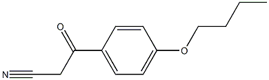 3-(4-butoxyphenyl)-3-oxopropanenitrile 结构式