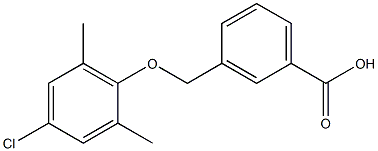 3-(4-chloro-2,6-dimethylphenoxymethyl)benzoic acid 结构式