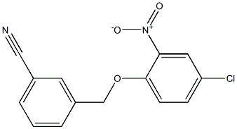 3-(4-chloro-2-nitrophenoxymethyl)benzonitrile 结构式