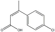 3-(4-chlorophenyl)but-2-enoic acid 结构式