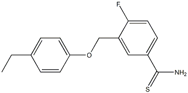 3-(4-ethylphenoxymethyl)-4-fluorobenzene-1-carbothioamide 结构式