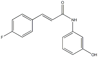 3-(4-fluorophenyl)-N-(3-hydroxyphenyl)prop-2-enamide 结构式