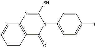 3-(4-iodophenyl)-2-sulfanyl-3,4-dihydroquinazolin-4-one 结构式