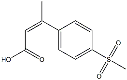 3-(4-methanesulfonylphenyl)but-2-enoic acid 结构式