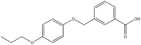 3-(4-propoxyphenoxymethyl)benzoic acid 结构式