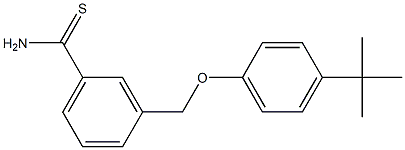 3-(4-tert-butylphenoxymethyl)benzene-1-carbothioamide 结构式