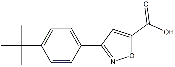 3-(4-tert-butylphenyl)-1,2-oxazole-5-carboxylic acid 结构式