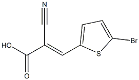 3-(5-bromothiophen-2-yl)-2-cyanoprop-2-enoic acid 结构式