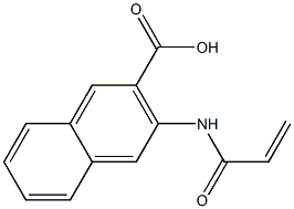 3-(acryloylamino)-2-naphthoic acid 结构式