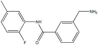 3-(aminomethyl)-N-(2-fluoro-5-methylphenyl)benzamide 结构式