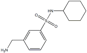 3-(aminomethyl)-N-cyclohexylbenzenesulfonamide 结构式