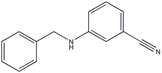 3-(benzylamino)benzonitrile 结构式
