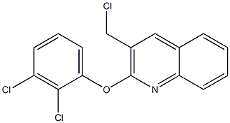 3-(chloromethyl)-2-(2,3-dichlorophenoxy)quinoline 结构式