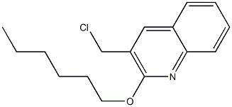 3-(chloromethyl)-2-(hexyloxy)quinoline 结构式