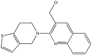 3-(chloromethyl)-2-{4H,5H,6H,7H-thieno[3,2-c]pyridin-5-yl}quinoline 结构式