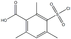 3-(chlorosulfonyl)-2,4,6-trimethylbenzoic acid 结构式