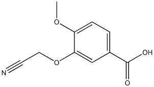 3-(cyanomethoxy)-4-methoxybenzoic acid 结构式