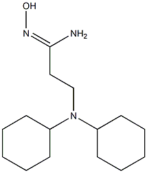 3-(dicyclohexylamino)-N'-hydroxypropanimidamide 结构式