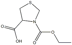 3-(ethoxycarbonyl)-1,3-thiazolidine-4-carboxylic acid 结构式