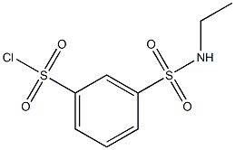 3-(ethylsulfamoyl)benzene-1-sulfonyl chloride 结构式