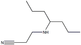 3-(heptan-4-ylamino)propanenitrile 结构式