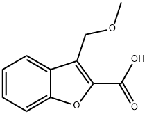 3-(methoxymethyl)-1-benzofuran-2-carboxylic acid 结构式