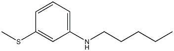 3-(methylsulfanyl)-N-pentylaniline 结构式