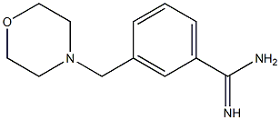 3-(morpholin-4-ylmethyl)benzenecarboximidamide 结构式