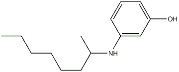 3-(octan-2-ylamino)phenol 结构式