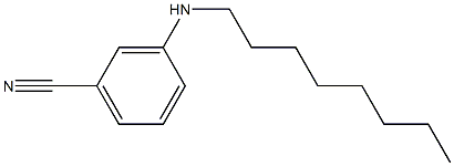 3-(octylamino)benzonitrile 结构式