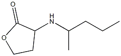 3-(pentan-2-ylamino)oxolan-2-one 结构式