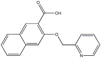 3-(pyridin-2-ylmethoxy)naphthalene-2-carboxylic acid 结构式