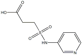 3-(pyridin-3-ylsulfamoyl)propanoic acid 结构式