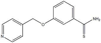 3-(pyridin-4-ylmethoxy)benzenecarbothioamide 结构式