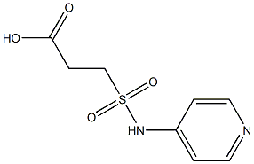 3-(pyridin-4-ylsulfamoyl)propanoic acid 结构式