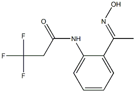 3,3,3-trifluoro-N-{2-[(1E)-N-hydroxyethanimidoyl]phenyl}propanamide 结构式