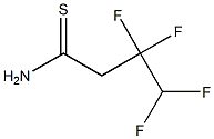 3,3,4,4-tetrafluorobutanethioamide 结构式
