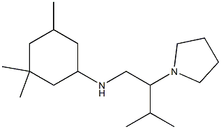 3,3,5-trimethyl-N-[3-methyl-2-(pyrrolidin-1-yl)butyl]cyclohexan-1-amine 结构式