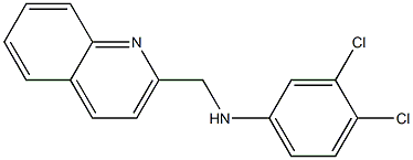 3,4-dichloro-N-(quinolin-2-ylmethyl)aniline 结构式