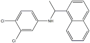 3,4-dichloro-N-[1-(naphthalen-1-yl)ethyl]aniline 结构式