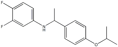 3,4-difluoro-N-{1-[4-(propan-2-yloxy)phenyl]ethyl}aniline 结构式