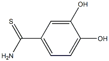 3,4-dihydroxybenzenecarbothioamide 结构式