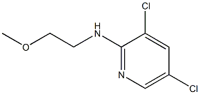 3,5-dichloro-N-(2-methoxyethyl)pyridin-2-amine 结构式