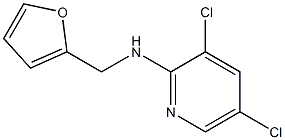 3,5-dichloro-N-(furan-2-ylmethyl)pyridin-2-amine 结构式
