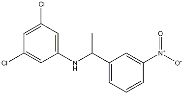 3,5-dichloro-N-[1-(3-nitrophenyl)ethyl]aniline 结构式