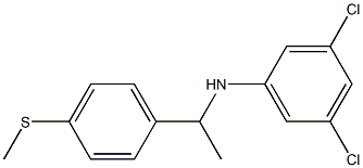3,5-dichloro-N-{1-[4-(methylsulfanyl)phenyl]ethyl}aniline 结构式